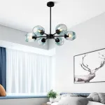 Люстра на штанге MARINE D104 12 lamps Black/Blue от ImperiumLoft