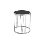 Столик из черного стекла круглый GY-ET7738 от ImperiumLOFT от ImperiumLoft