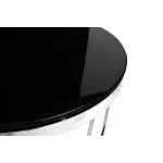 Столик из черного стекла круглый GY-ET7738 от ImperiumLOFT от ImperiumLoft