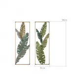 Дизайнерский настенный декор листья в рамке LaLume-KKK00123 от ImperiumLoft