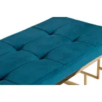 Банкетка велюровая изумрудная 47ED-BEN005GOLD-EM от ImperiumLoft