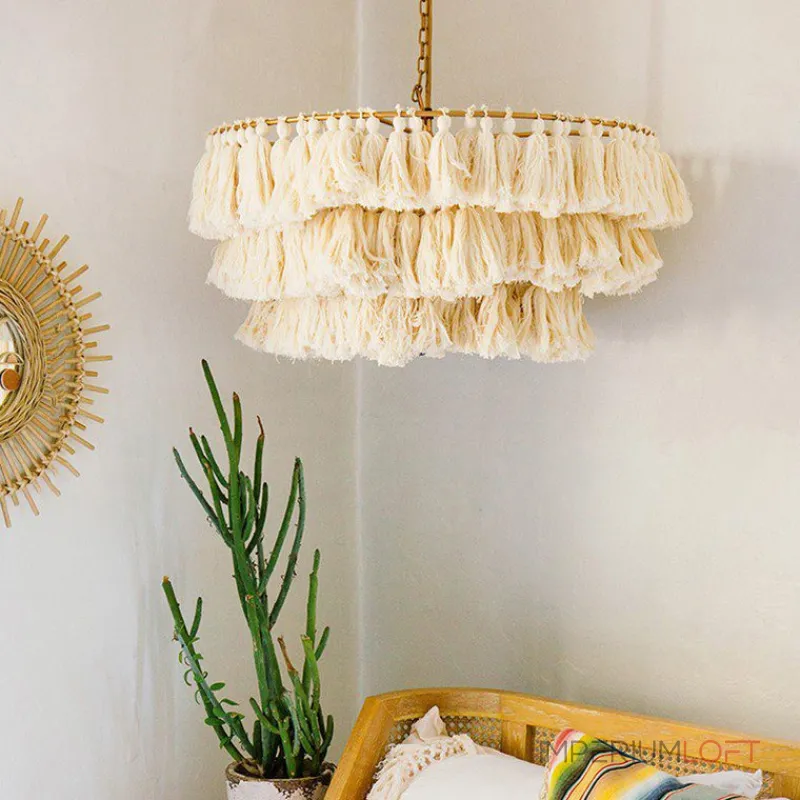 Подвесная люстра TASSEL Бежевый от ImperiumLoft