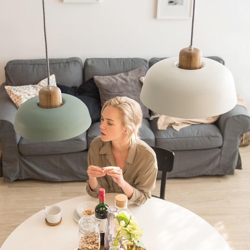 Подвесной светильник WILLES D30 White Dark Brown Подвесной светильник WILLES D30 White Dark Brown