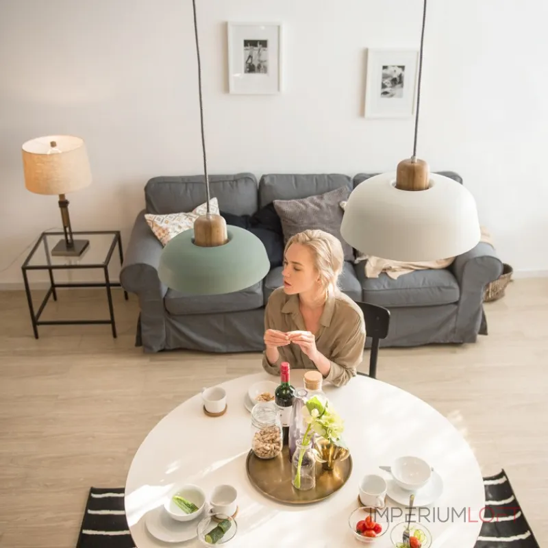 Подвесной светильник WILLES D30 White Dark Brown Подвесной светильник WILLES D30 White Dark Brown