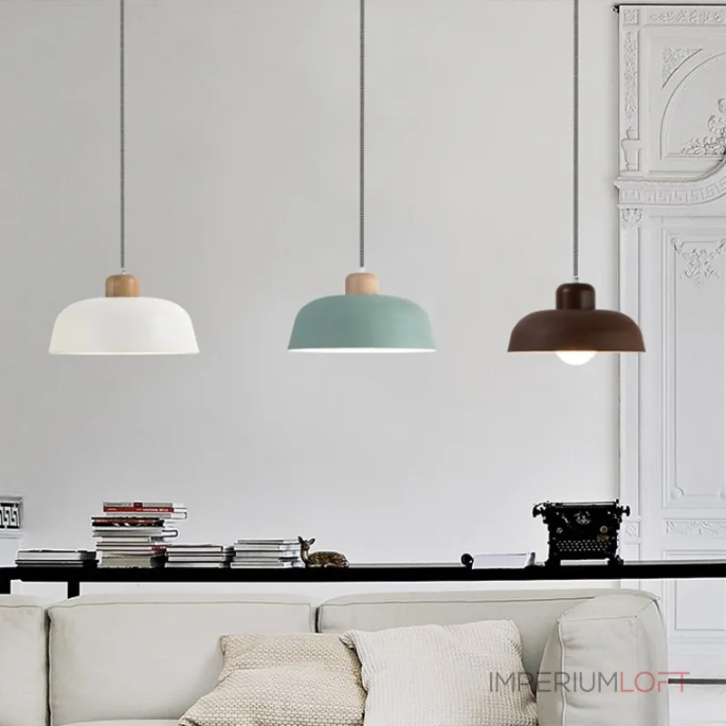 Подвесной светильник WILLES D30 White Dark Brown Подвесной светильник WILLES D30 White Dark Brown