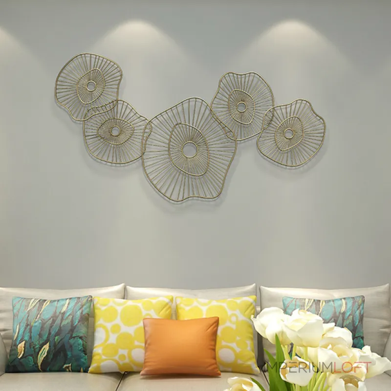 Дизайнерский настенный декор цветы LaLume-KKK00230 от ImperiumLoft