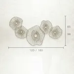 Дизайнерский настенный декор цветы LaLume-KKK00230 от ImperiumLoft