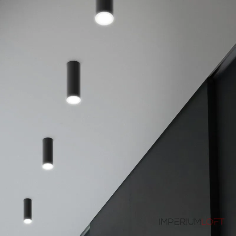 Потолочный светильник LINE H80 Black от ImperiumLoft