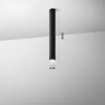 Потолочный светильник LINE H80 Black от ImperiumLoft