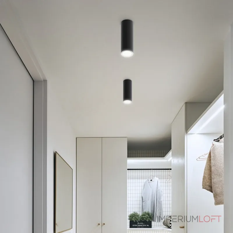 Потолочный светильник LINE H80 Black от ImperiumLoft
