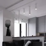 Потолочный светильник LINE H80 Black от ImperiumLoft