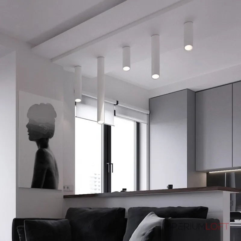 Потолочный светильник LINE H80 Black от ImperiumLoft