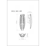 Бра стеклянное K2KG02W-2G от ImperiumLOFT от ImperiumLoft