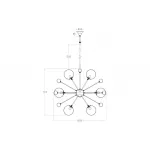 Подвесная люстра Шары 20MD3503-12