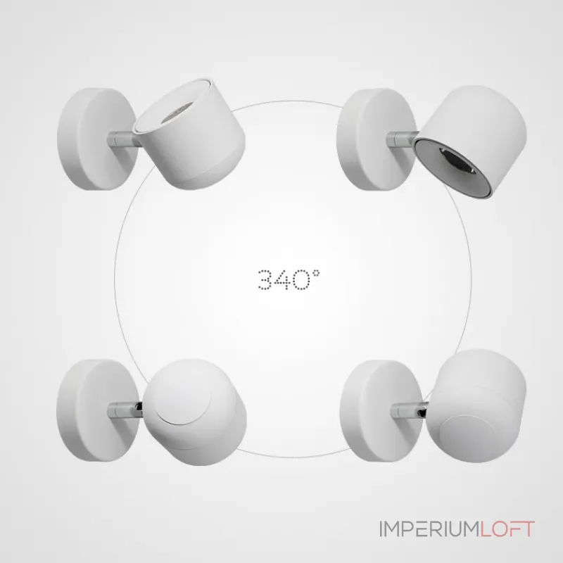 Настенный светильник TINY WALL L1 Black от ImperiumLoft