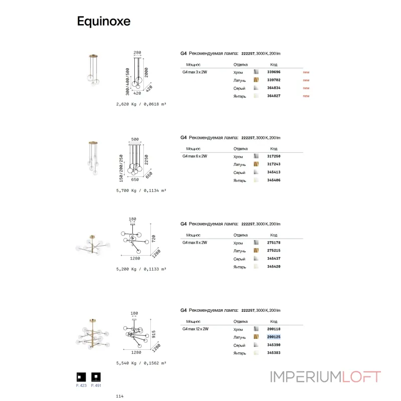 Люстра на штанге Ideal Lux EQUINOXE 345437 от ImperiumLoft Люстра на штанге Ideal Lux EQUINOXE 345437 от ImperiumLoft
