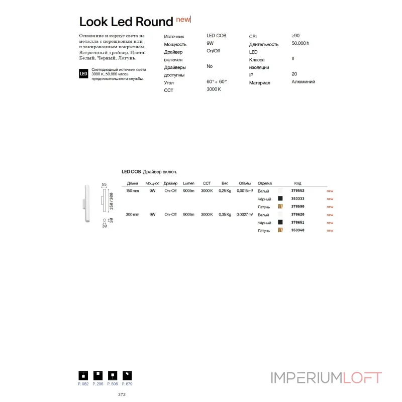 Настенный светильник Ideal Lux LOOK 353333 от ImperiumLoft Настенный светильник Ideal Lux LOOK 353333 от ImperiumLoft