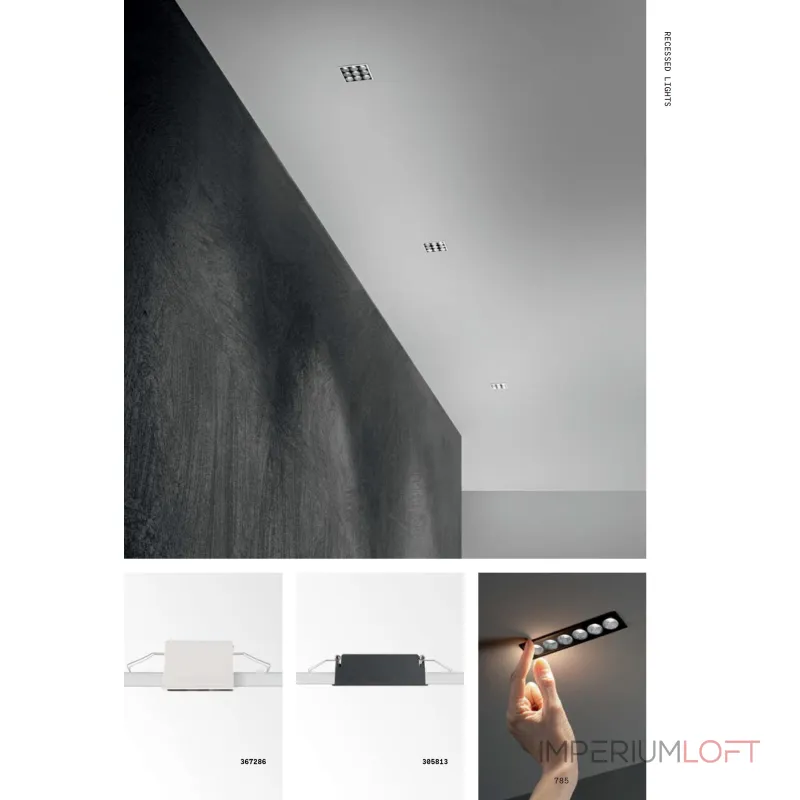 Потолочный встраиваемый светильник Ideal Lux Lika 367286 от ImperiumLoft
