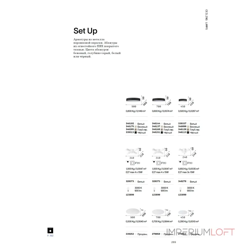 Абажур Ideal Lux SET UP ULTRA SLIM 346205