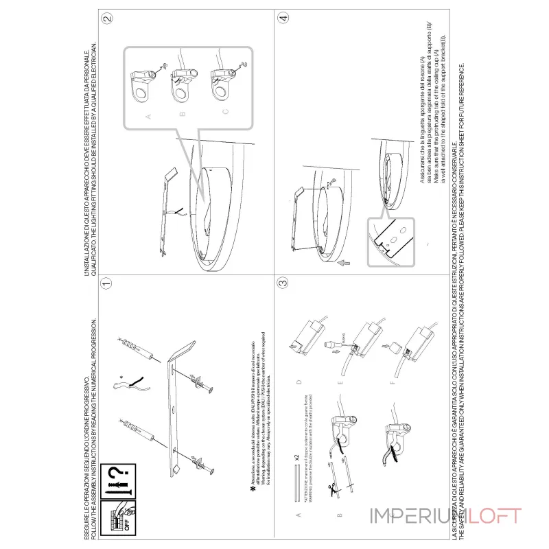 Потолочный светильник Ideal Lux OZ 352428 от ImperiumLoft Потолочный светильник Ideal Lux OZ 352428 от ImperiumLoft