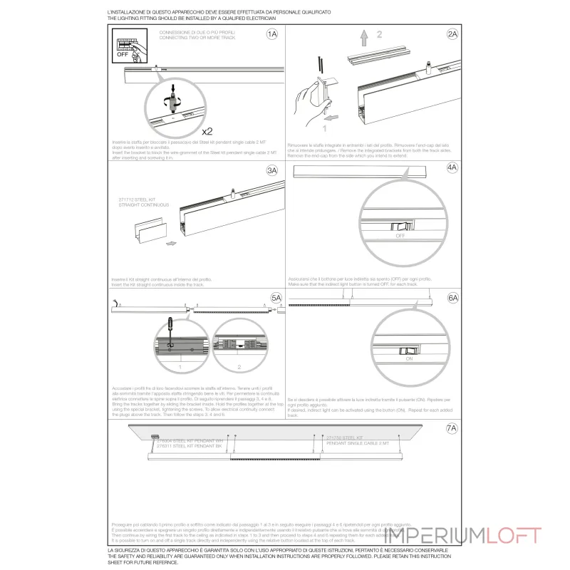 Линейный потолочный светильник Ideal Lux STEEL 267159 от ImperiumLoft Линейный потолочный светильник Ideal Lux STEEL 267159 от ImperiumLoft