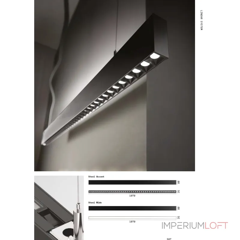 Линейный потолочный светильник Ideal Lux STEEL 267159 от ImperiumLoft Линейный потолочный светильник Ideal Lux STEEL 267159 от ImperiumLoft