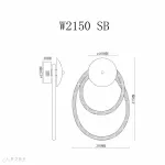 Светильник настенный iLedex Cross W2150 SB от ImperiumLoft