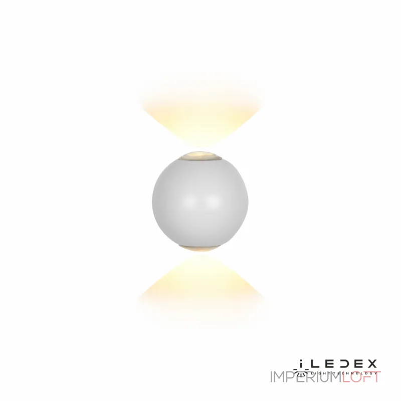 Настенный светильник iLedex Rainbow ZD8168-6W 3000K matt white от ImperiumLoft