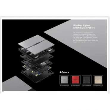 Смарт выключатель проводной (Zigbee) iLEDEX TECHNICAL VISION INN SP 48V-4-BK Смарт выключатель проводной (Zigbee) iLEDEX TECHNICAL VISION INN SP 48V-4-BK