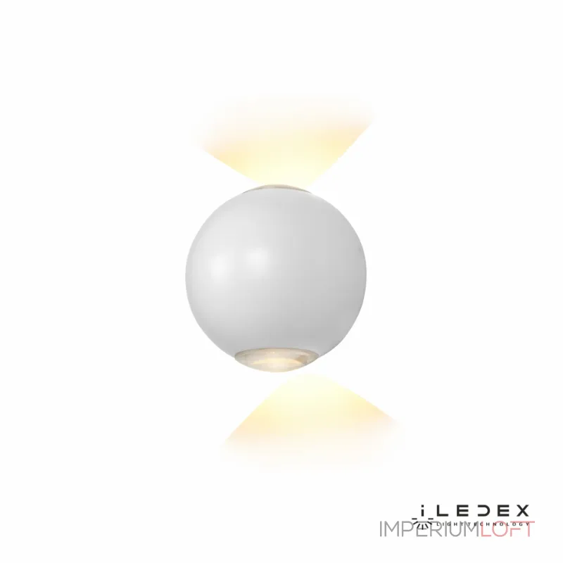 Настенный светильник iLedex Rainbow ZD8168-6W 3000K matt white от ImperiumLoft