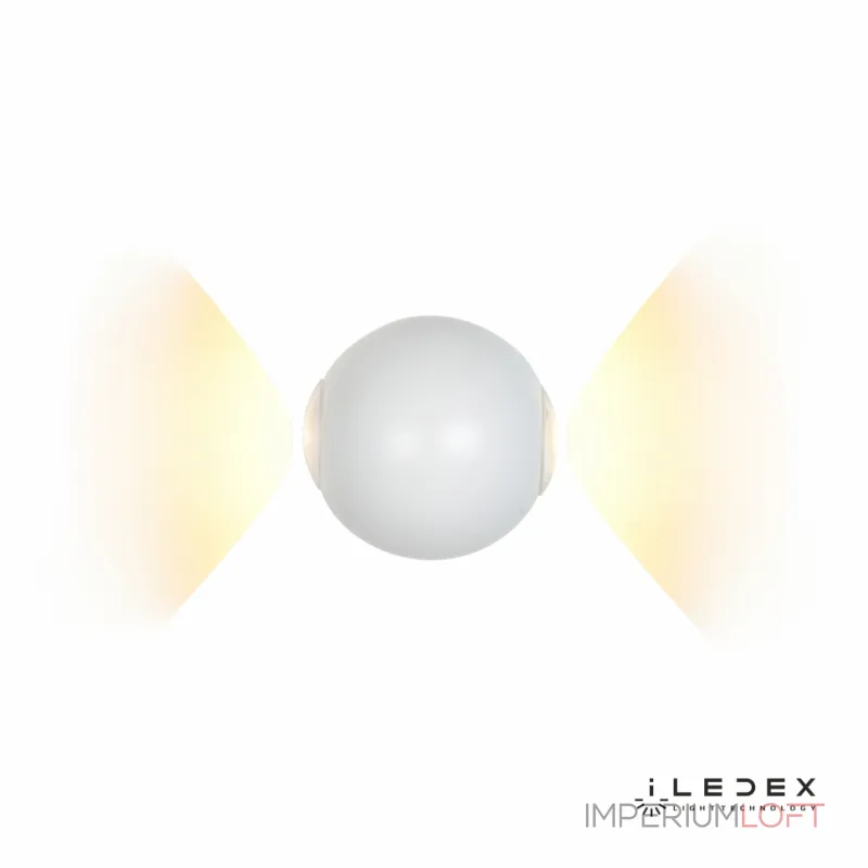 Настенный светильник iLedex Rainbow ZD8168-6W 3000K matt white от ImperiumLoft