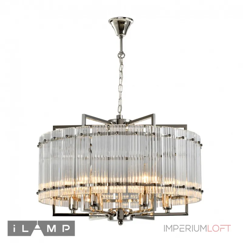 Подвесная люстра iLamp SILVERSTONE P9503-6 NICKEL