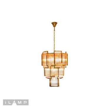 Подвесная люстра iLamp Tribeca MD0276-11C GOLD+CLEAR Подвесная люстра iLamp Tribeca MD0276-11C GOLD+CLEAR
