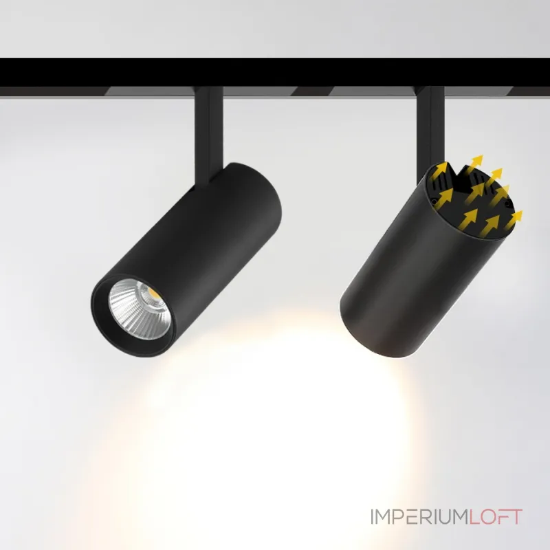 Светильник трековый iLEDEX TECHNICAL VISION SMART 4822-007-D75-30W-38DG-BK (раб. с Алисой) от ImperiumLoft