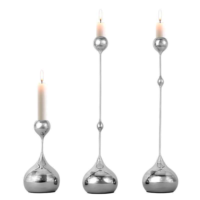 Подсвечник iLedex DROP 6917 S SILVER от ImperiumLoft