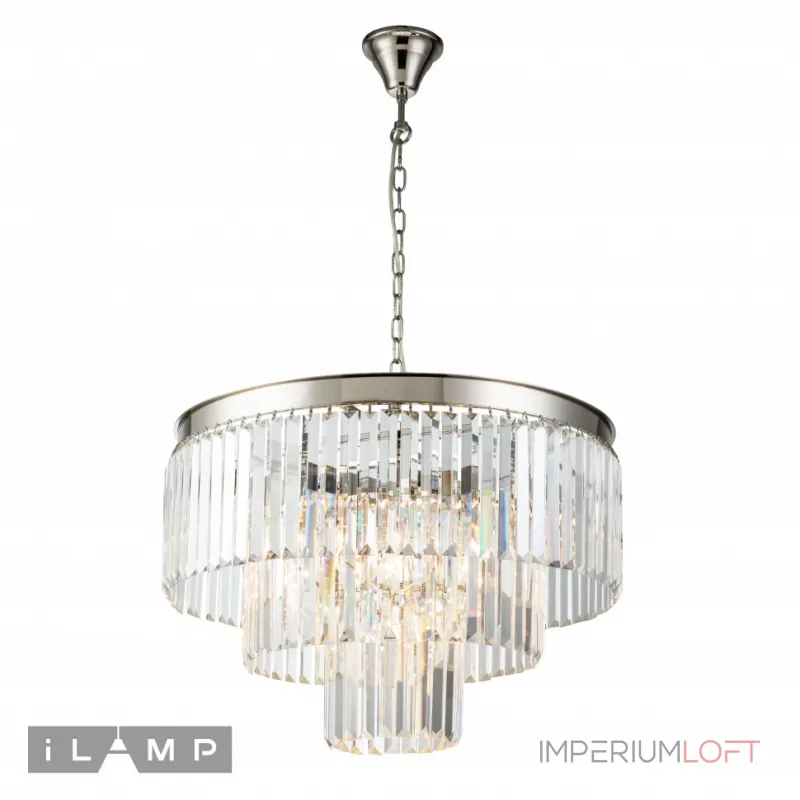 Подвесная люстра iLamp Triumph 7383/8P NICKEL Подвесная люстра iLamp Triumph 7383/8P NICKEL