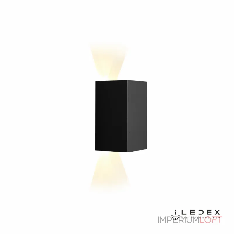 Настенный светильник iLedex Double ZD8160-12W 3000K matt black от ImperiumLoft