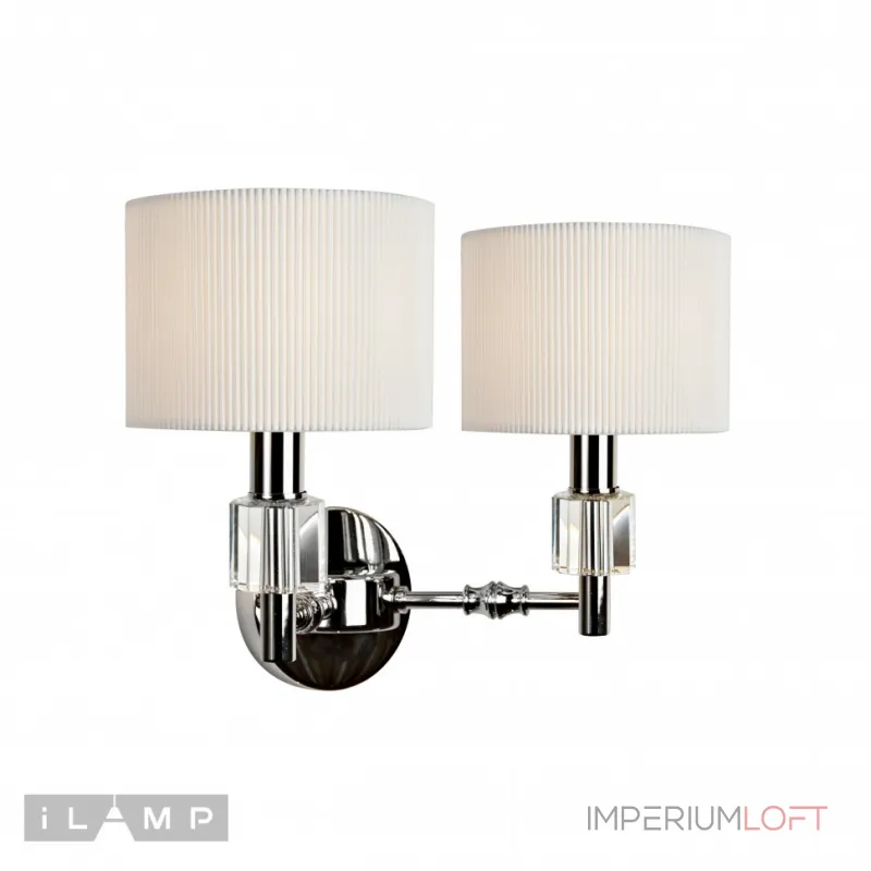 Настенный светильник iLamp Alexa W2404-2 Nickel от ImperiumLoft Настенный светильник iLamp Alexa W2404-2 Nickel от ImperiumLoft