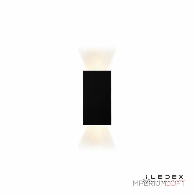Настенный светильник iLedex Double ZD8160-12W 3000K matt black от ImperiumLoft