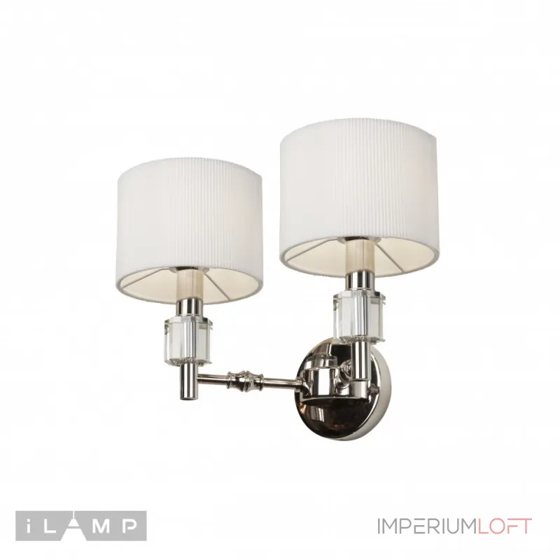 Настенный светильник iLamp Alexa W2404-2 Nickel от ImperiumLoft Настенный светильник iLamp Alexa W2404-2 Nickel от ImperiumLoft