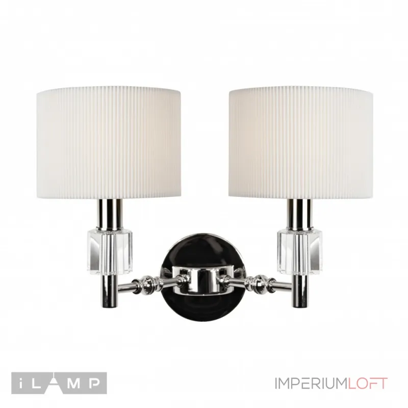 Настенный светильник iLamp Alexa W2404-2 Nickel от ImperiumLoft Настенный светильник iLamp Alexa W2404-2 Nickel от ImperiumLoft