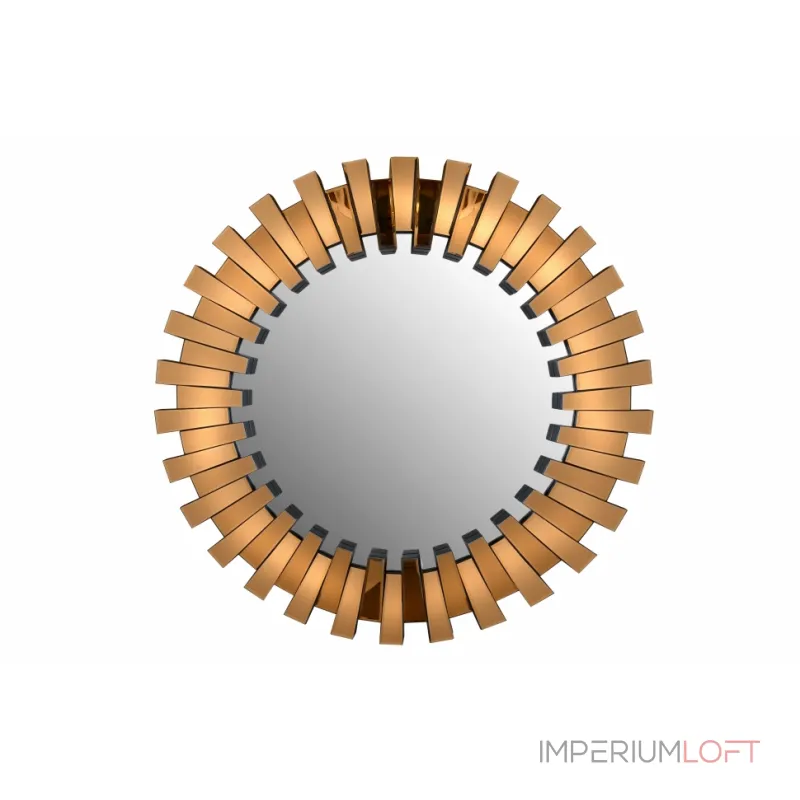 Зеркало ArtHomeDecor Vibe YJ1021-1 стекло 880*880 янтарный от ImperiumLoft