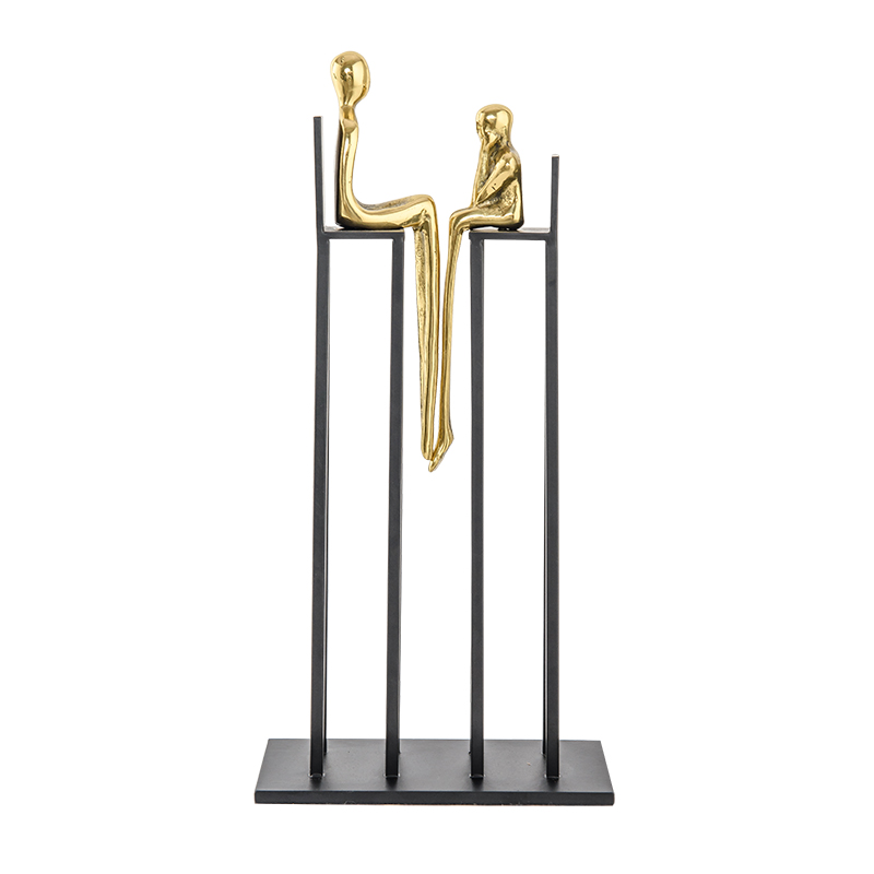 Статуэтка настольная iLedex DISCUSSION 4808 BRASS & BLACK от ImperiumLoft
