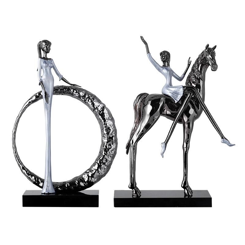 Статуэтка настольная iLedex PRETTY WOMAN 7483 BLACK & WHITE от ImperiumLoft