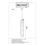 Подвесной светильник Belfast Gibson 6133-1 BR CL 