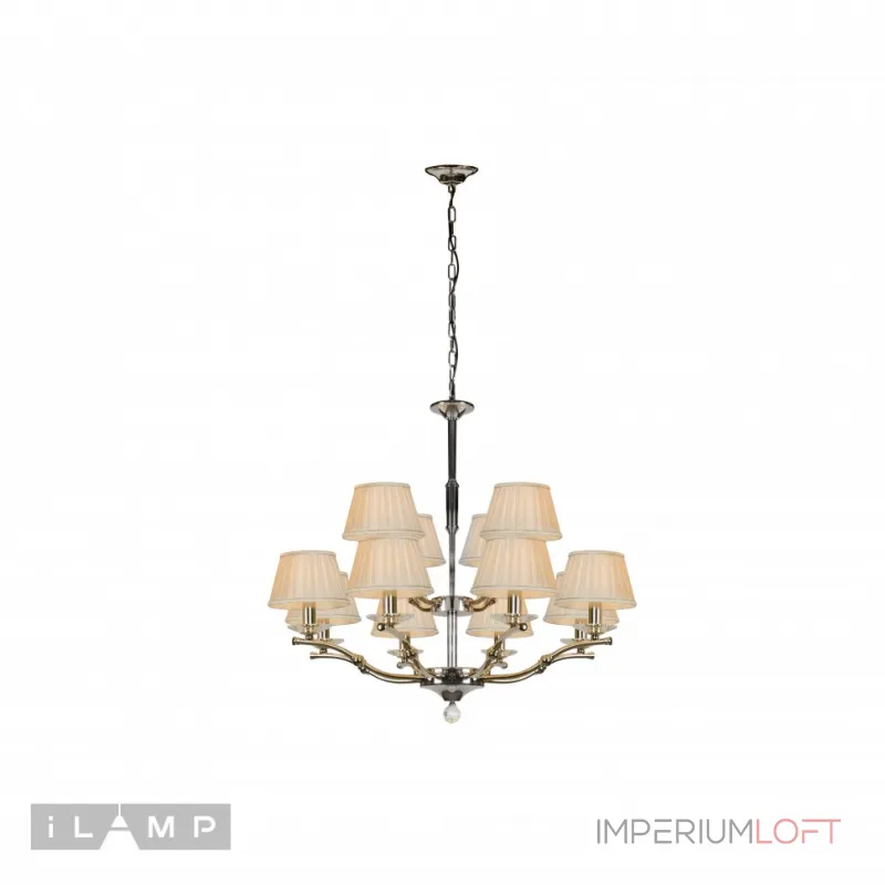 Подвесная люстра iLamp Vivaldi 85125/8+4 Хром от ImperiumLoft