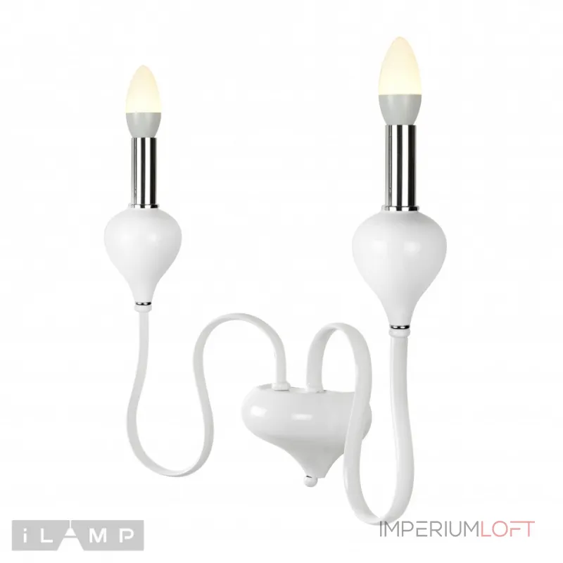 Настенный светильник iLamp Lady B88003-2 Белый от ImperiumLoft
