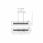 Подвесной светильник iLEDEX Look 4737-90 MBK+SGD