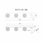 Светильник настенный iLEDEX Telescope W4774-60 SBK от ImperiumLoft