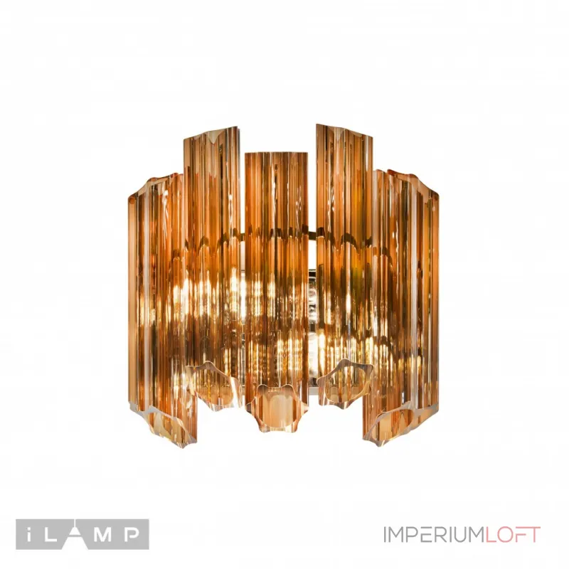 Настенный светильник iLamp MB0267-2C CHROME+BROWN от ImperiumLoft